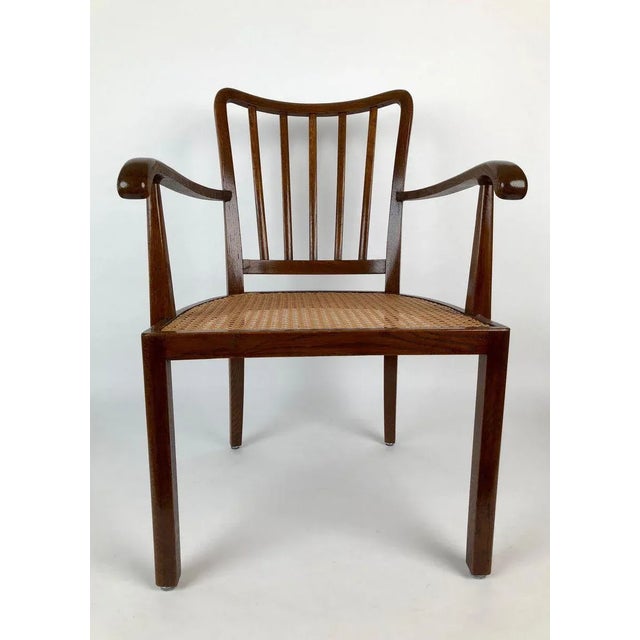 Armchair with Viennese Can Seat, 1930s For Sale - Image 6 of 10