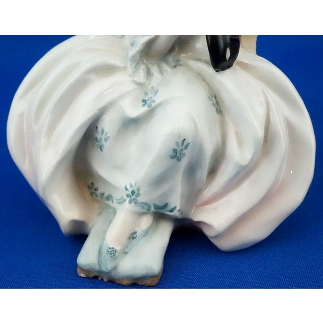 20th Century Stoneware Ceramic Couple of Lady and Dandy with Venetian Masks by Guido Cacciapuoti, Italy, Set of 2 For Sale - Image 15 of 18