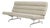 Vintage Mid-Century Modern Eames Model 3473 Tan Sofa for Herman Miller, 1960s For Sale