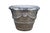 Late 20th Century Italian Neoclassical Figural Acanthus Silver Terracotta Garden Planter 26" For Sale - Image 4 of 13