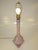 1970s 1970s Mid Century Modern Table Lamp Triangle Ball Pink Blue Glaze Ceramic For Sale - Image 5 of 7