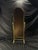 Mid-Century Modern Gold-Tone Arched Cheval Mirror Frame With Floral Porcelain Finials For Sale - Image 3 of 8