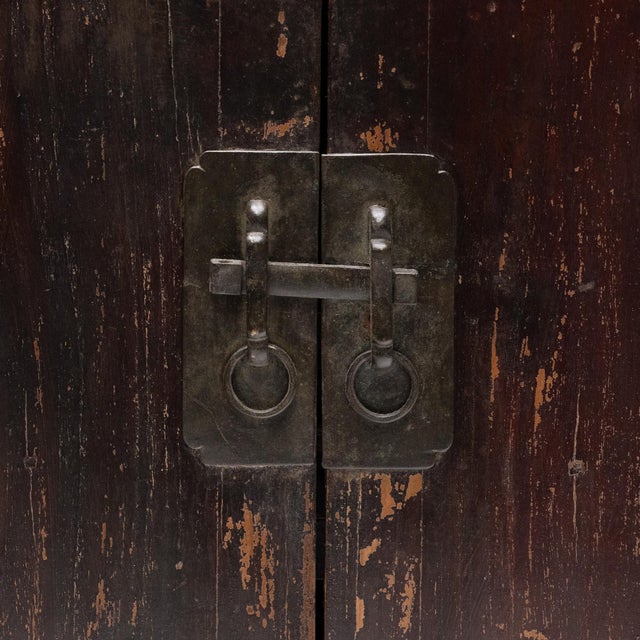 Chinese Lacquered Locking Cabinet, C. 1900 For Sale In Chicago - Image 6 of 6