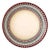 Bohemian Vintage Style Handmade Ceramic Dinner Plate For Sale