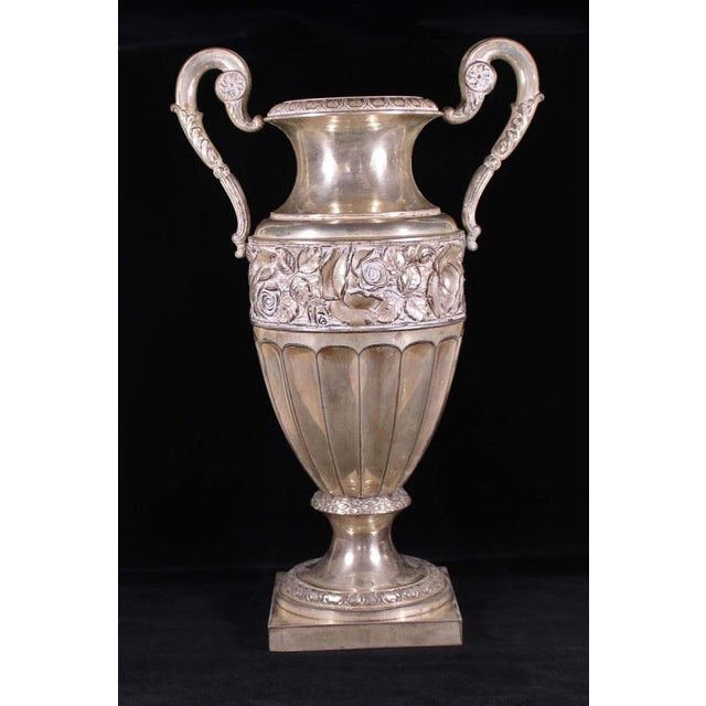 Antique Amphora in Silver Plating For Sale - Image 6 of 6