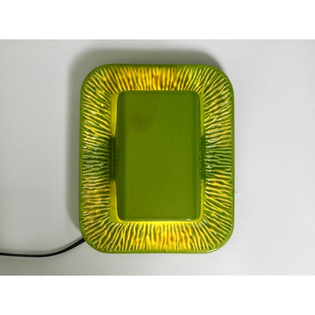 Orange and Green Glazed Ceramic Wall Lights from Kaiser Leuchten, 1960s, Set of 2 For Sale - Image 6 of 18
