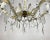 Gold Gilt Metal Frame Crystal Ceiling Lamp For Sale - Image 8 of 10