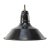 Vintage French Industrial Dark Blue Enamel Pendant Lamp For Sale
