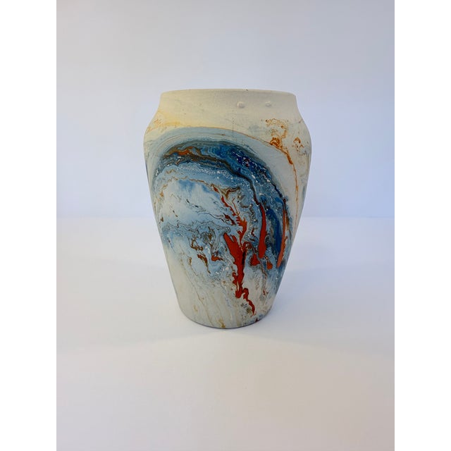 Vintage Nemadji Pottery Vase For Sale - Image 4 of 8