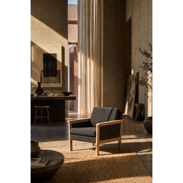 Mid-Century Danish Modern Oak and Felt Lounge Chairs, 1960s, Set of 2 For Sale - Image 15 of 18