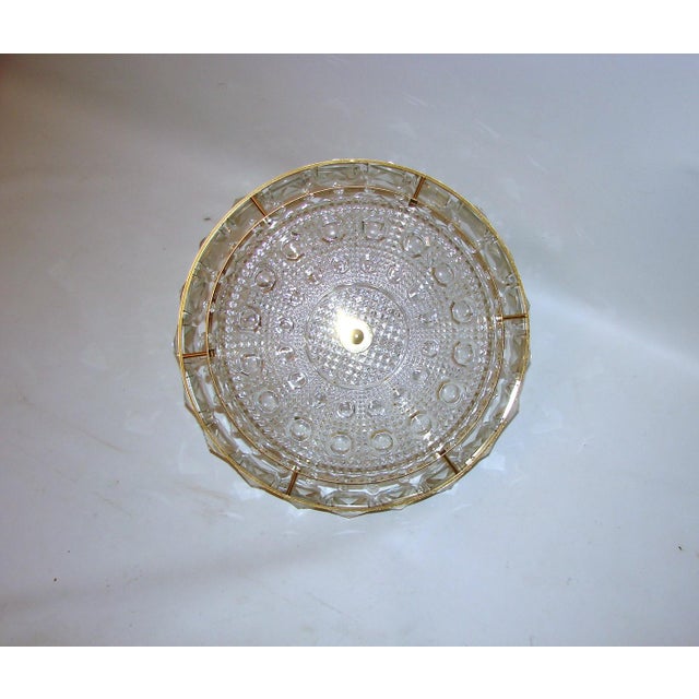 Gold Crystal Ceiling Lamp by Carl Fagerlund for Orrefors, Sweden, 1960s For Sale - Image 8 of 11