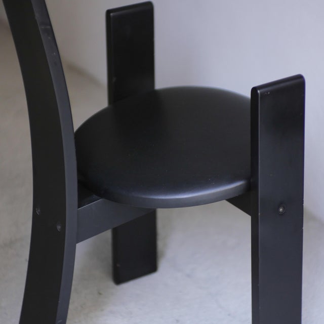 Black Golem Chair by Vico Magistretti for Poggi, 1968 For Sale - Image 8 of 14
