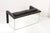 Pair of 1980s Trix & Robert Haussmann for Knoll 2-seat sofa settee This pair is made in black leather and mirror. All...