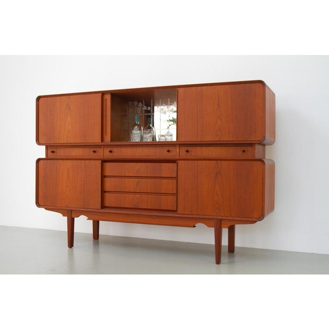 Mid-Century Danish Teak Double Decker Sideboard, 1960s For Sale - Image 12 of 18