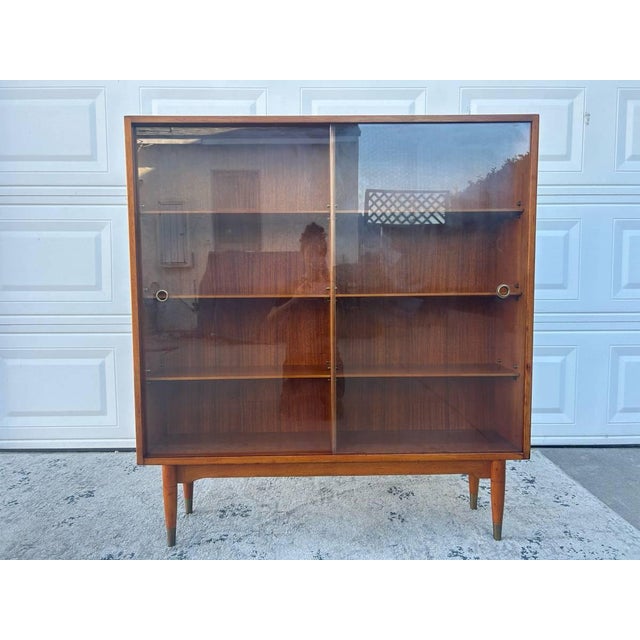 1960s Mid Century Teak Bookcase/Cabinet For Sale In Los Angeles - Image 6 of 13