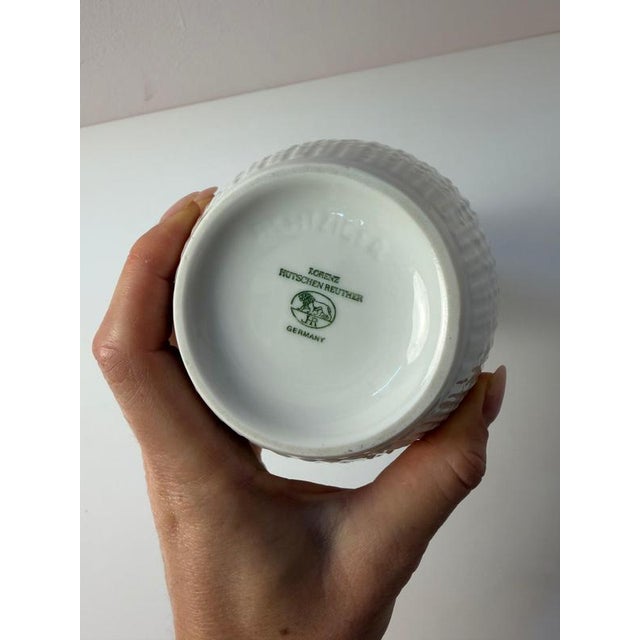 White White Porcelain Vase by Hans Achtziger for Hutschenreuther For Sale - Image 8 of 11