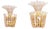 Austrian Wall Sconces with Crystal Flowers & Brass, Vienna, 1950s, Set of 2 For Sale
