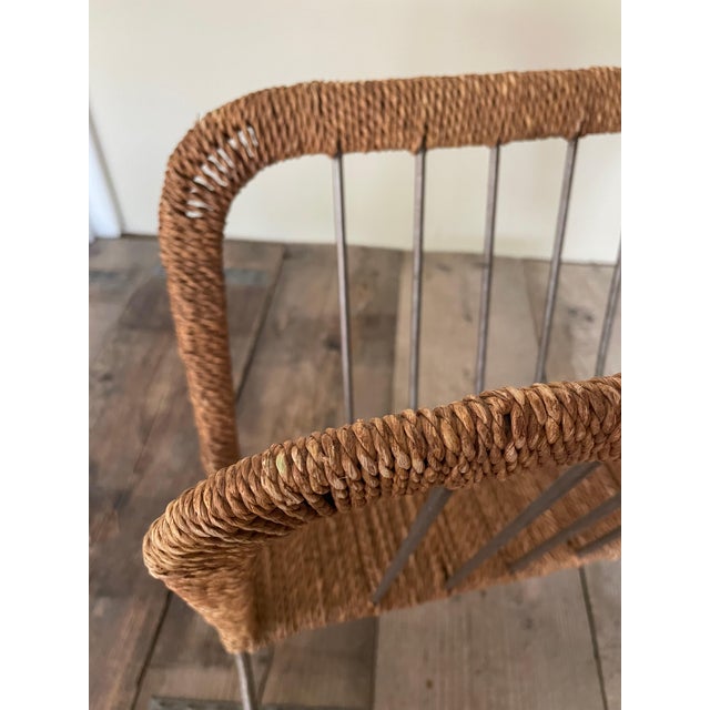 Rope Newspaper Rack in the style of Adnet, 1950s For Sale - Image 4 of 8