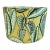 Botanical Luxe Drum Lampshade in Green & Gold Foliage Pattern For Sale