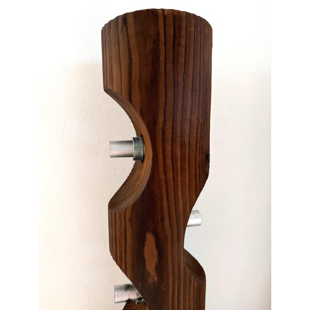 Large Mid-Century Pine Tree Trunk and Glass Sphere Wall Sconces, 1970s, Set of 2 For Sale - Image 18 of 18