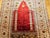Antique Turkish Silk Prayer Area Rug, Late 19th Century, Red & Gold, 4' x 6' For Sale - Image 10 of 16