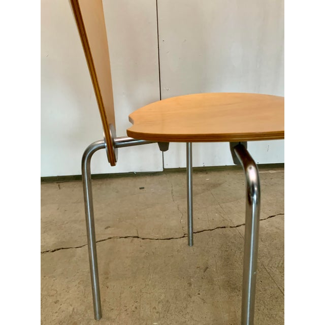 1990s Set on Five Chairs Made of Plywood and Steel. Haugensen Design for Bent Krogh For Sale In New York - Image 6 of 17