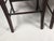 Pair of Vintage Tell City Style Dark Wood Chairs With Black Floral Needlepoint Seats For Sale - Image 14 of 14
