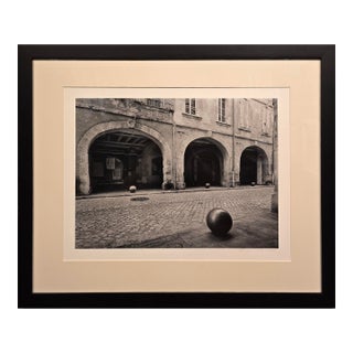 Evan Deutsch "Brass Balls of Tarascon" Signed B&w Silver Gelatin Photo For Sale