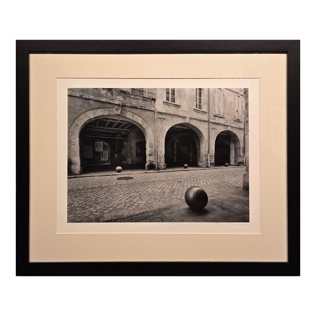 Evan Deutsch "Brass Balls of Tarascon" Signed B&w Silver Gelatin Photo For Sale