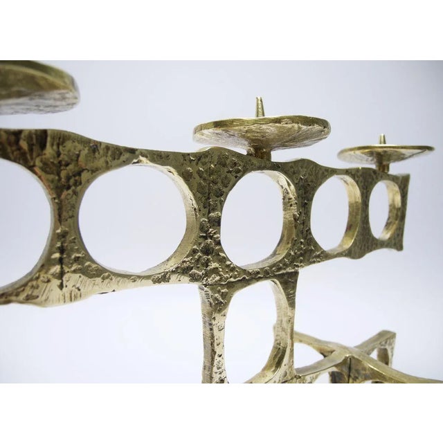 Brass & Bronze Candleholder, 1960s For Sale - Image 10 of 18