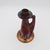 Antique Red Metallic Lustre Art Pottery Candle Holder With Gold and Blue Accents For Sale - Image 10 of 12
