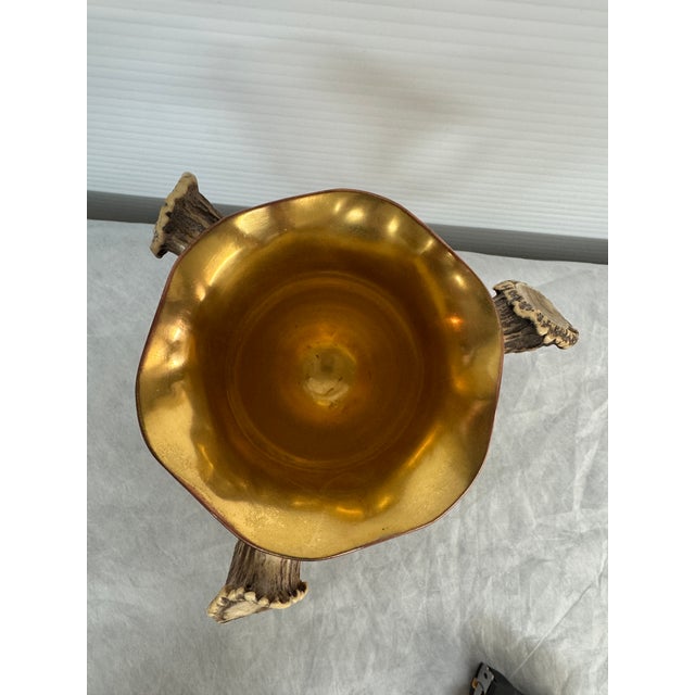 Antique Sterling + Copper Loving Cup Vase For Sale - Image 4 of 12