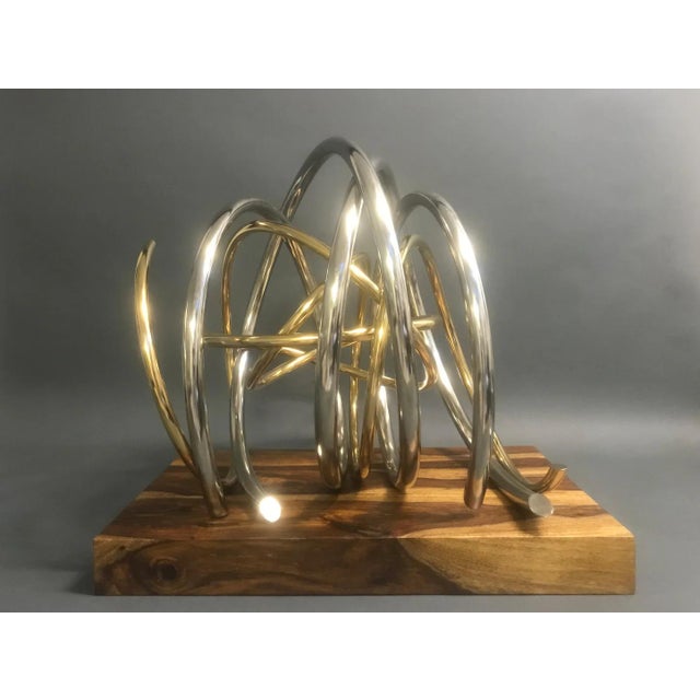 Contemporary Mark Beattie, Gold in Silver Spiral, 2023 For Sale - Image 3 of 4