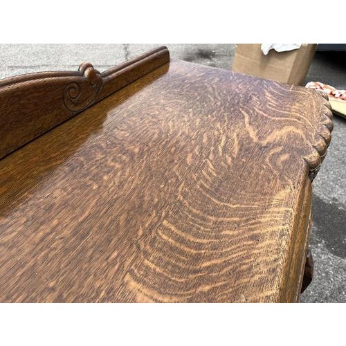 Gold Art Deco Oak Sideboard, 1930s For Sale - Image 8 of 18