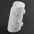 Krizia White Resin Lucite Cuff Bangle Bracelet with Cabochons For Sale - Image 10 of 13
