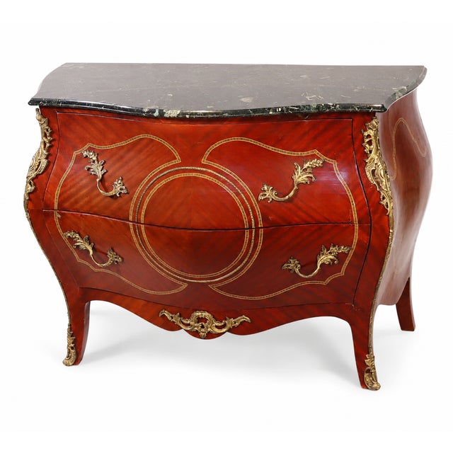 WELCOME AND THANK YOU FOR TAKING THE TIME TO LOOK!! Absolutely gorgeous, Stunning, handsome Louis XV–style bombé commode...