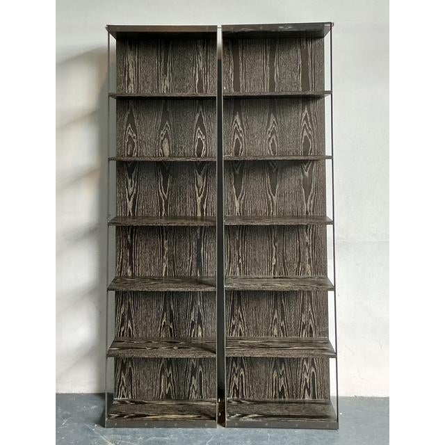 Vintage Boho Christiane Liagre for Holly Hunt Cereused Etagere - A Pair For Sale In West Palm - Image 6 of 11