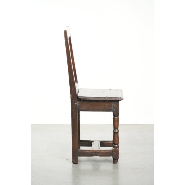 French Antique Lorraine Chair in Oak, 1700s For Sale - Image 3 of 12