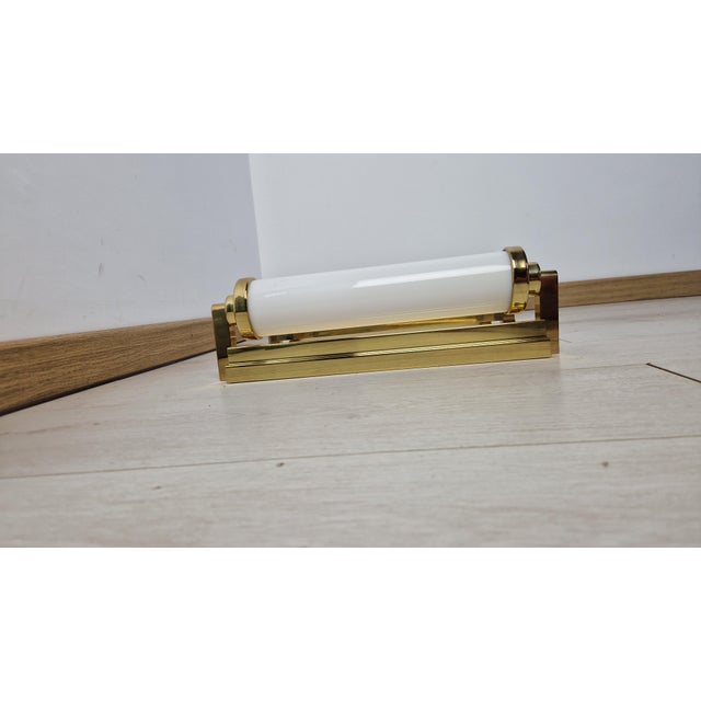 Vintage Wall Lamps in Brass and Acrylic, 1980s, Set of 2, in Very Good conditions. Designed 1980 to 1989 Up to 250V...