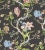 Contemporary Sample - The House of Scalamandre Andrew Jackson Floral Wallcovering, Noir For Sale - Image 3 of 3