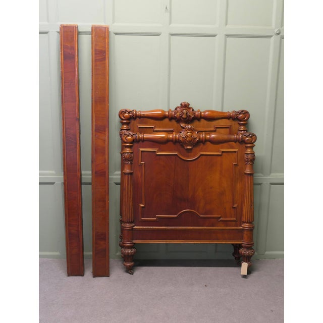 Wood Antique French Empire Style Bed, 1800s For Sale - Image 7 of 9