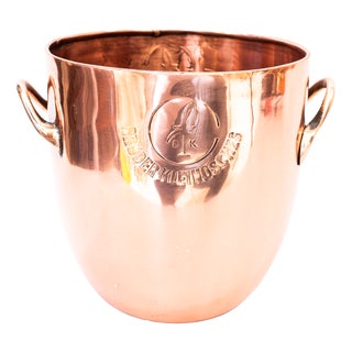 Art Deco Copper Champagne and Wine Cooler, Vienna, 1920s For Sale