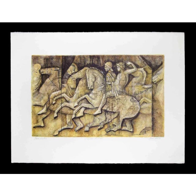 Lithograph on Magnani-Pescia paper. Paper size 56cmx76cm, work size 36cmx58cm. Excellent condition, no defects. Pino...
