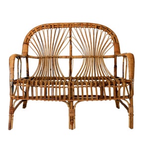 Franco Albini Style Loveseat or Settee For Sale