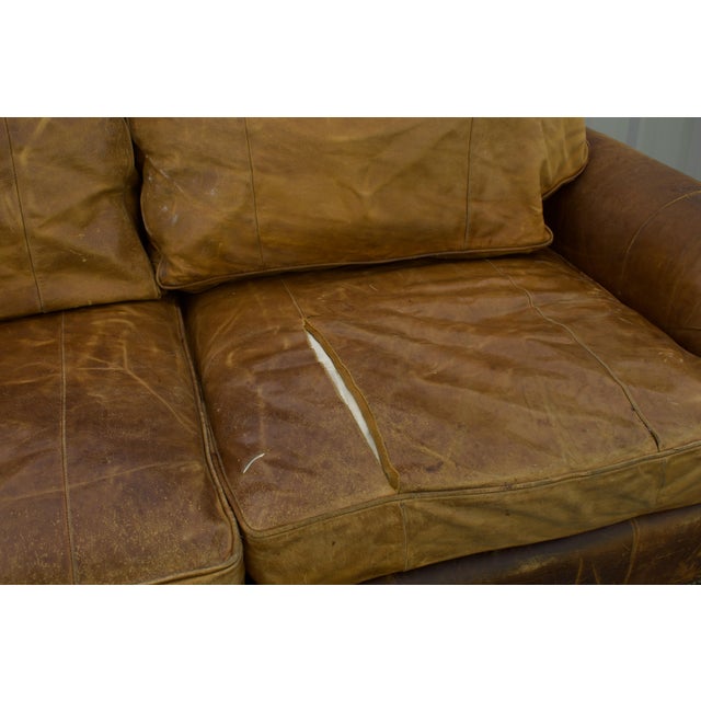 Ralph Lauren Ralph Lauren by Henredon Leather Sofa, Late 20th Century For Sale - Image 4 of 7