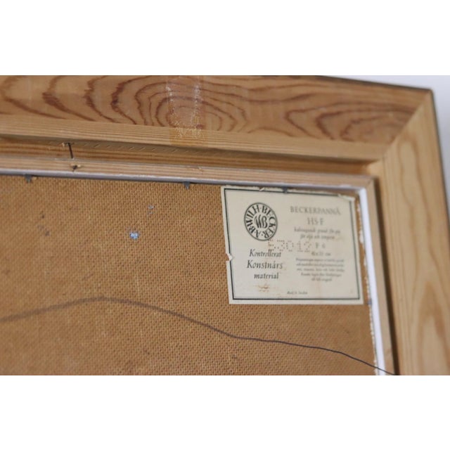 S. Toqvist, Forest, 1960s, Oil on Panel, Framed For Sale - Image 6 of 11