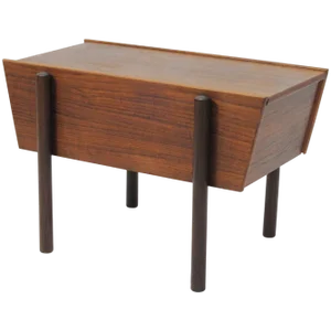 Fully Restored Danish Sewing Side Table in Teak, 1960s