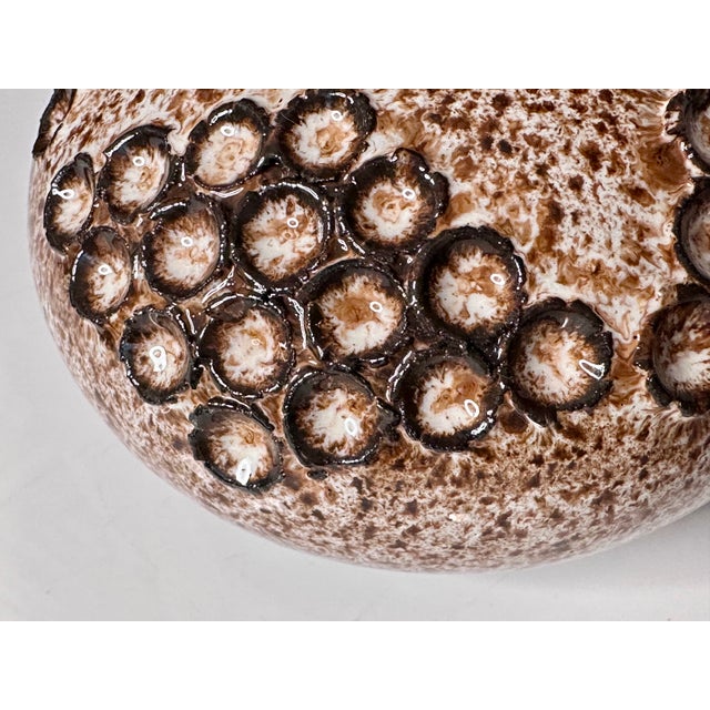 Brutalist Sculptural Studio Ceramic Art Vase by Kaj Henning Jensen for KH Keramik Stensved, Denmark, 1960s For Sale - Image 3 of 13