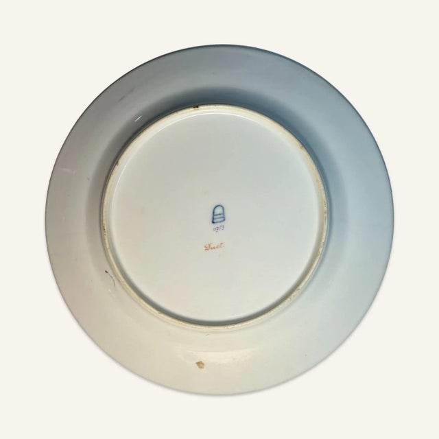 Late 19th Century Royal Vienna Hand-Painted Plate Depicting an a Musical Duet For Sale - Image 4 of 5