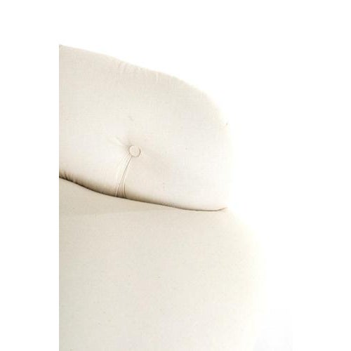 Brown English Button Back Armchair For Sale - Image 8 of 13